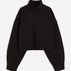 H&M Oversized Mock-turtleneck Sweater 🖤☕️⬛️🐦‍⬛